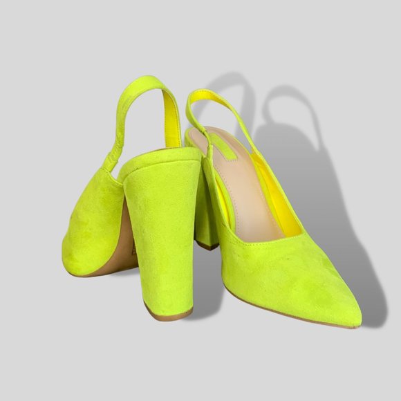 Ardene Yellow Stappy Back Heels - Picture 1 of 3